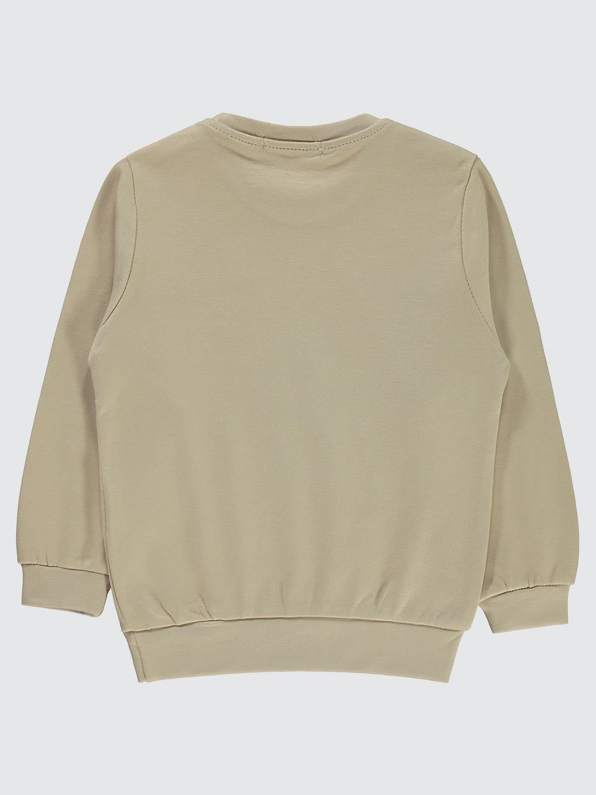 Civil Boys Köpek Baskılı 2-5 Yaş Sweatshirt - Hardal