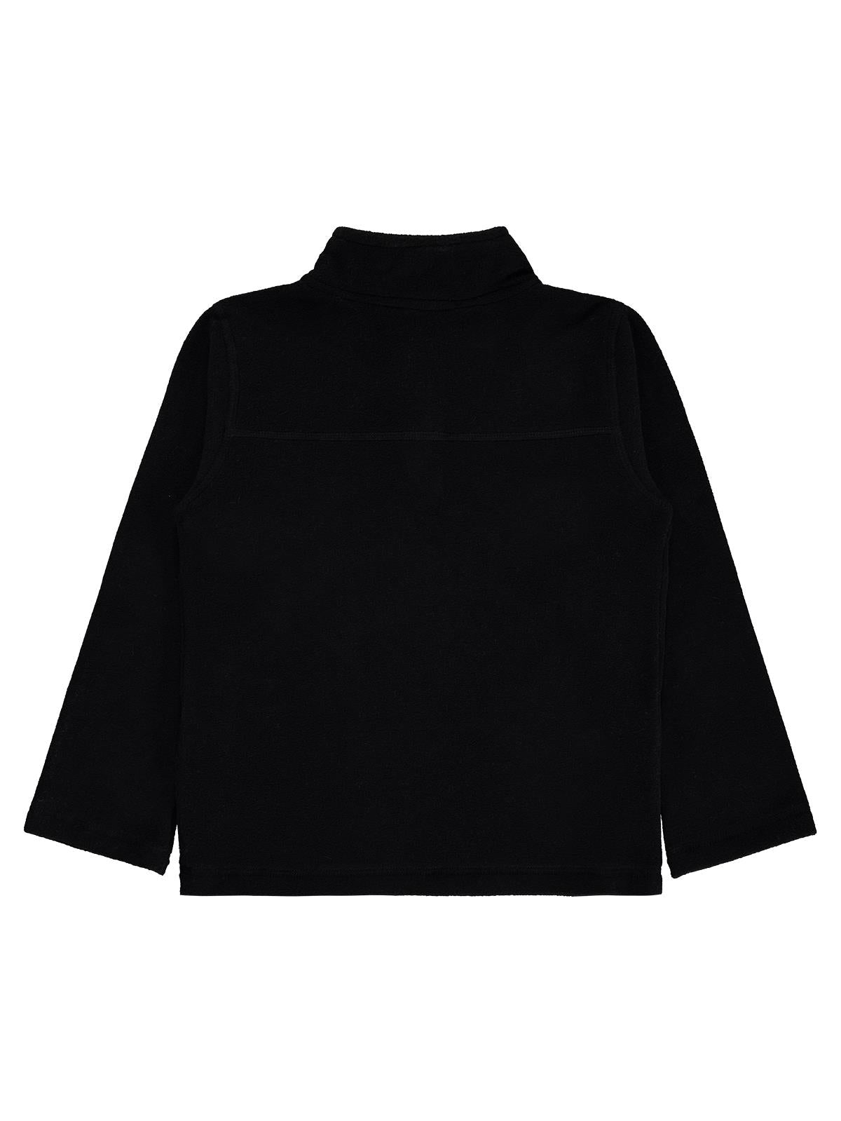 Civil Boys Basic Fermuarlı 6-9 Yaş Sweatshirt - Siyah