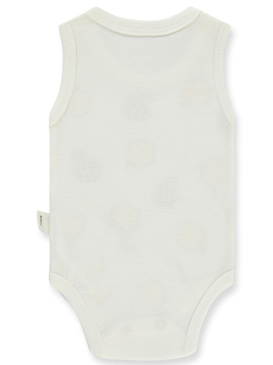 Civil Baby Arı Empirme Baskılı Sfr.Kol1-36 Ay Çıtçıtlı Badi - Ekru