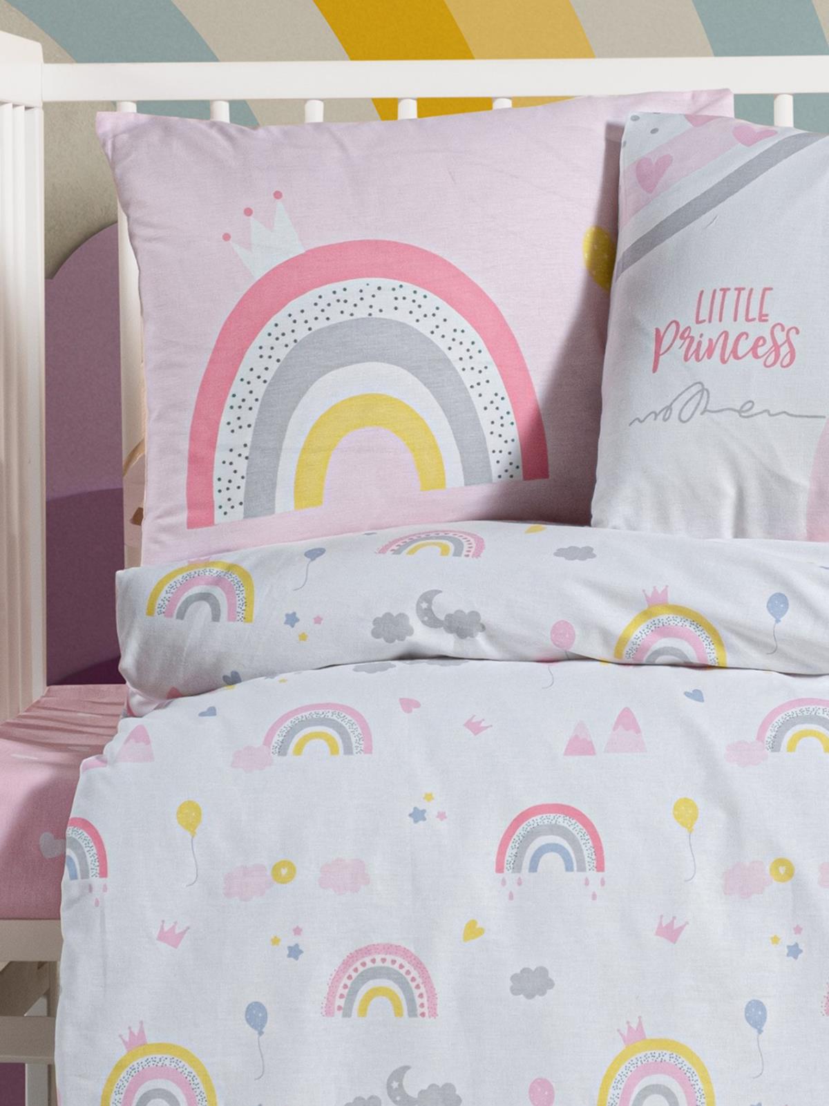 Kanz Ranforce Bebek Nevresim Takımı 100x150 cm - Pembe