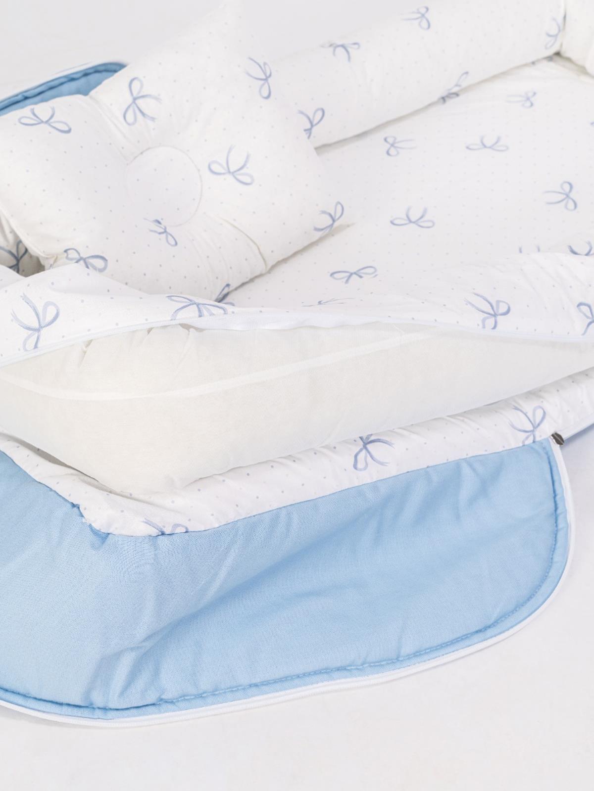 Tiffany Taşınabilir Çantalı Babynest - Mavi