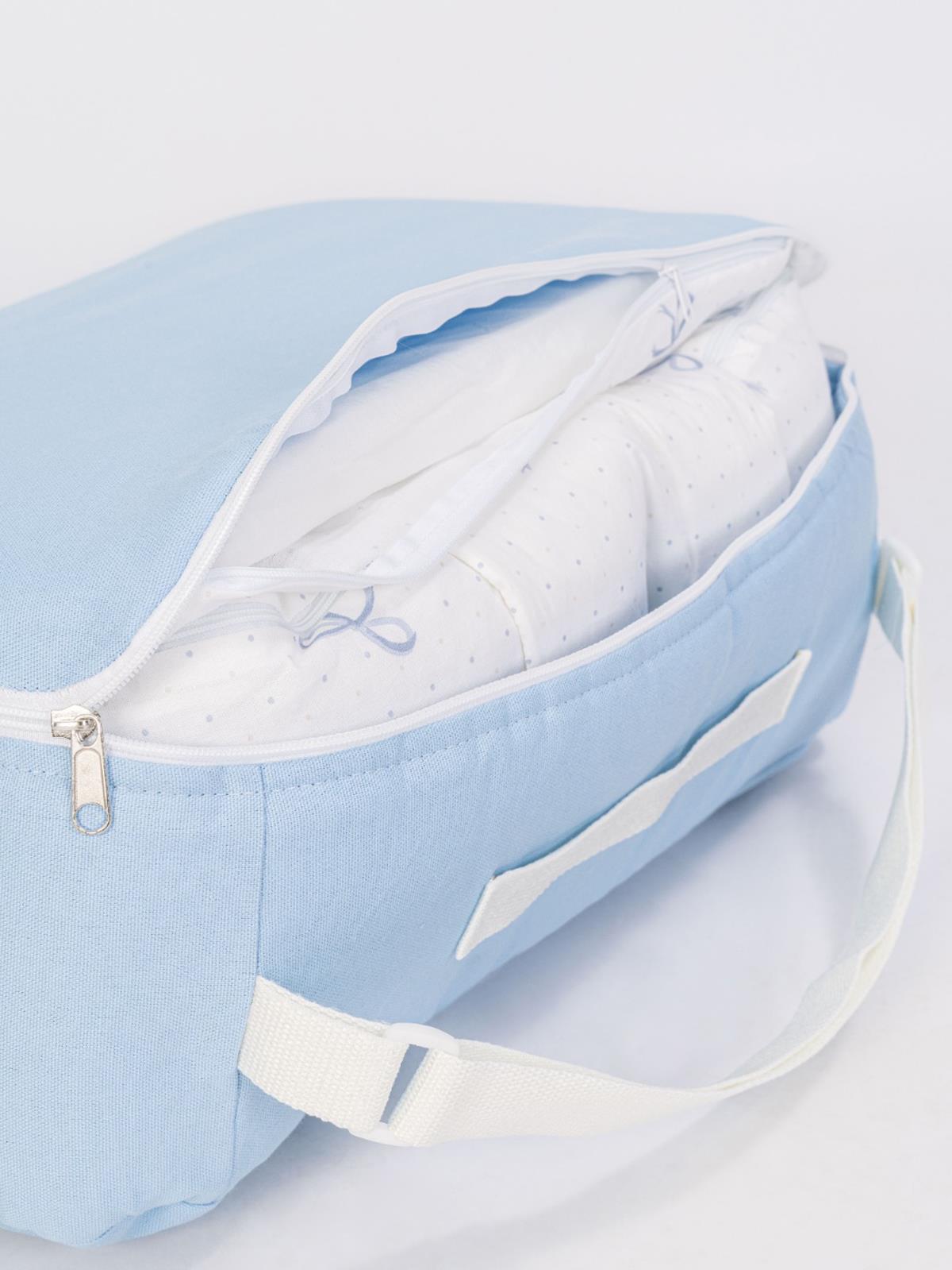 Tiffany Taşınabilir Çantalı Babynest - Mavi