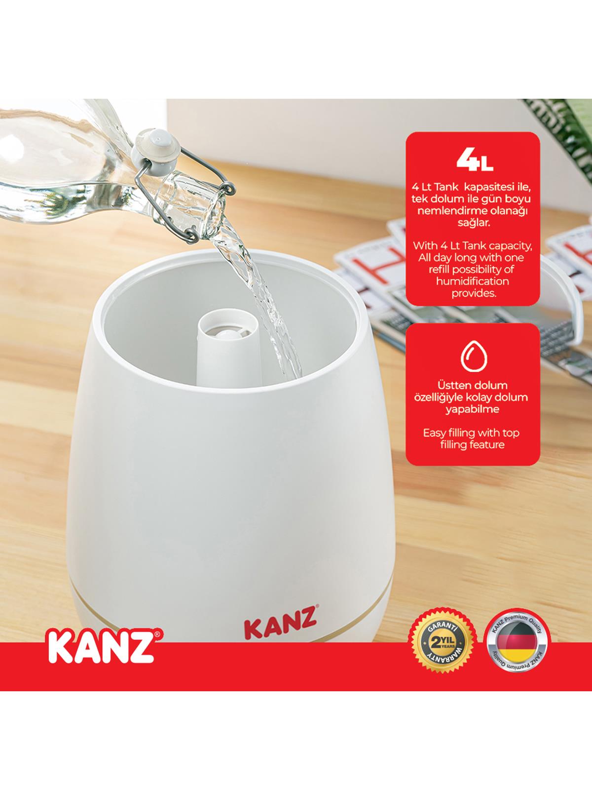 Kanz Dijital Üstten Doldurmalı Buhar Makinesi