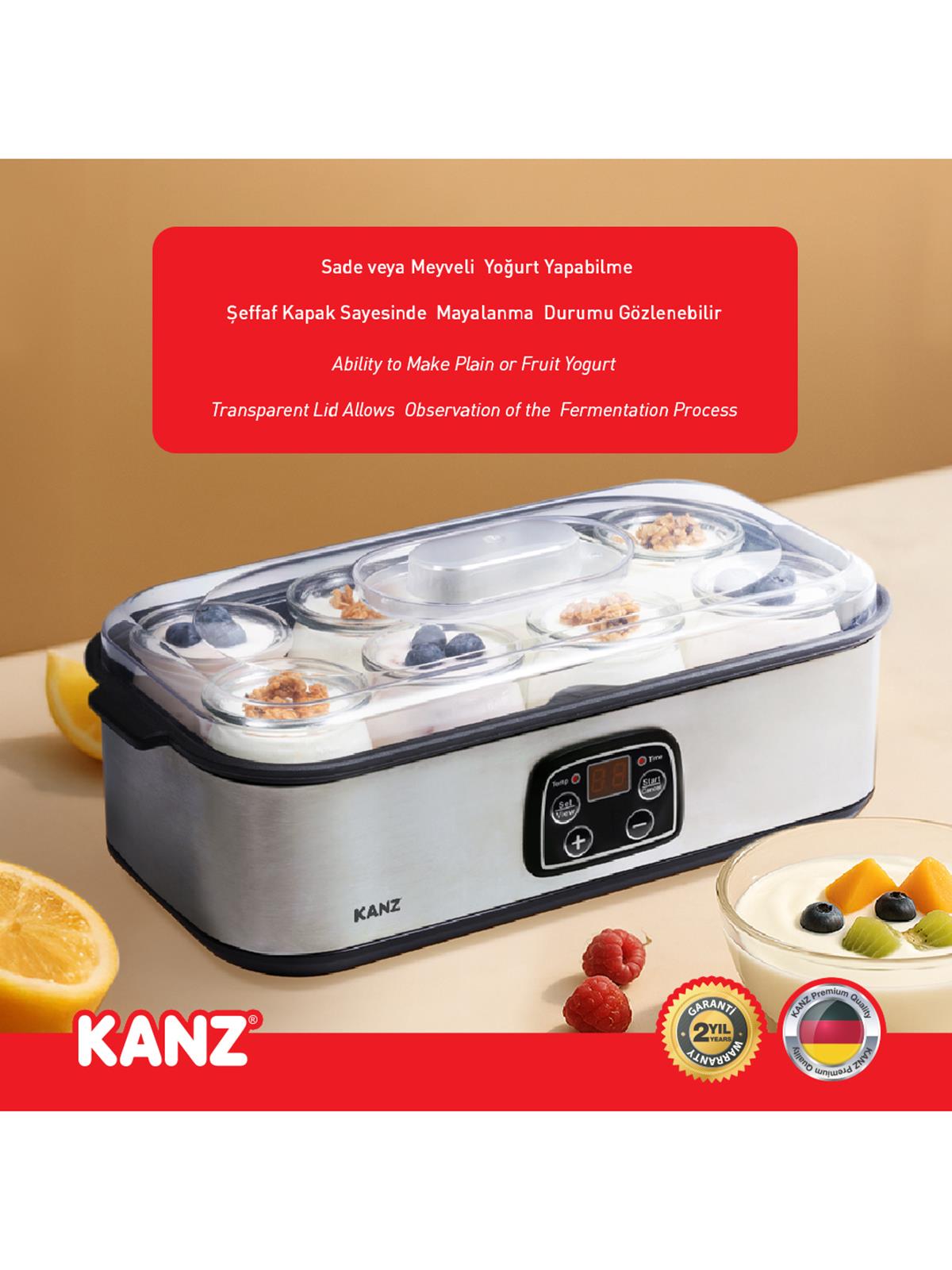 Kanz Yoğurt Yapma Makinesi - Standart