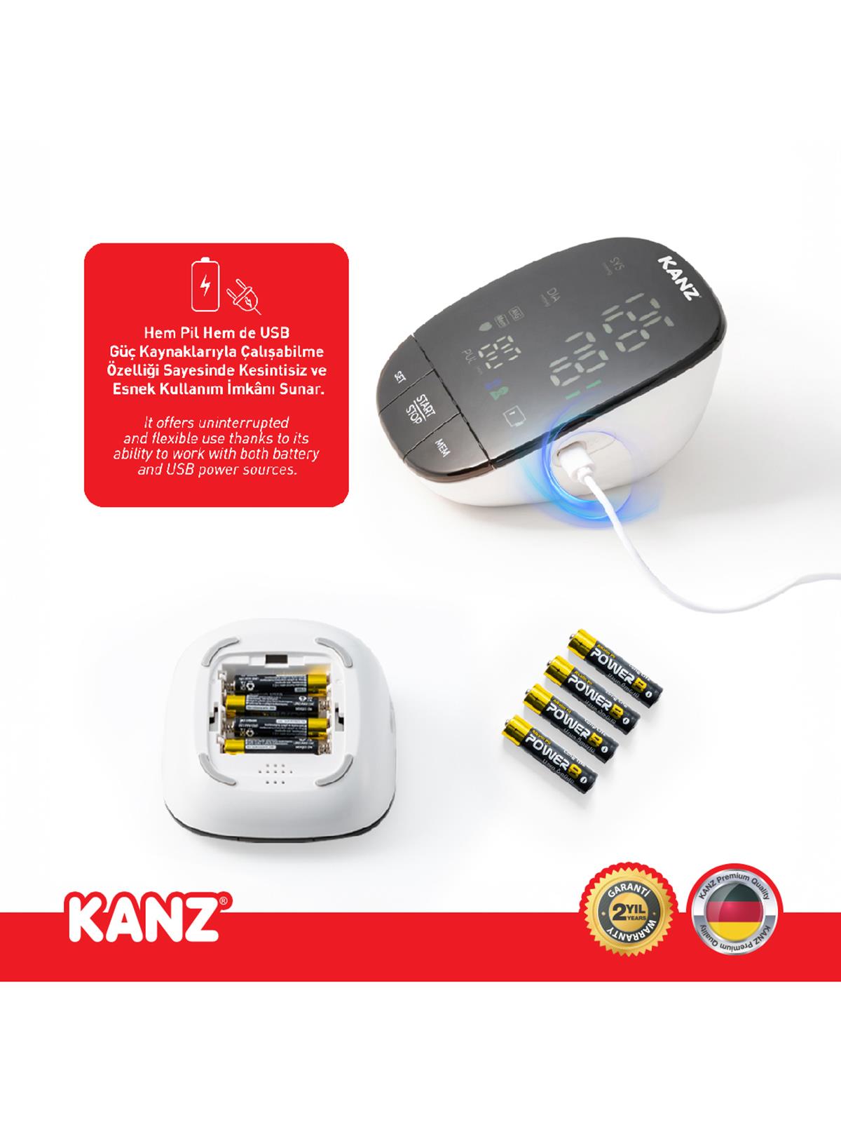Kanz Dijital Koldan Ölçer Tansiyon Aleti - Standart