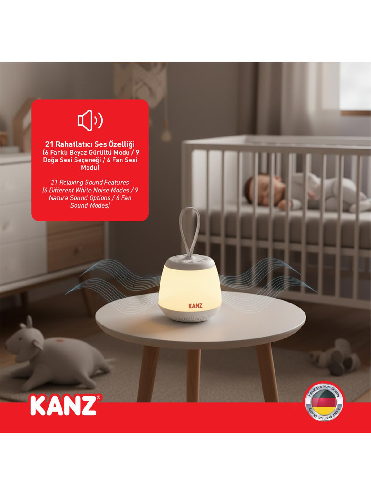 Kanz Beyaz Gürültü Makinesi