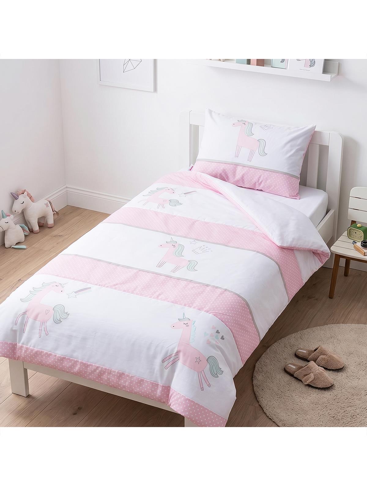 Tiffany Unicorn Tek Kişilik Yatak Örtüsü 160X220 cm