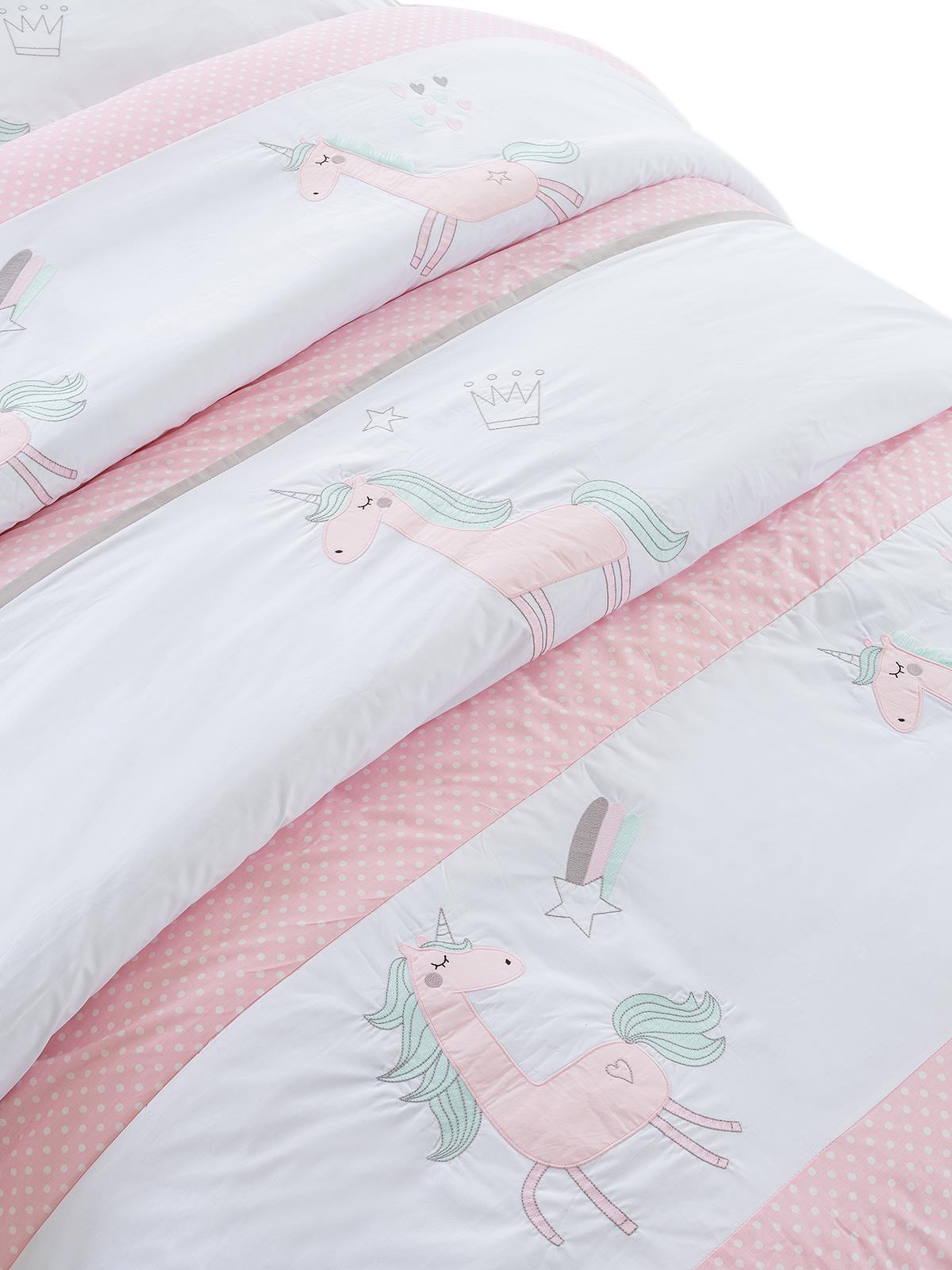 Tiffany Unicorn Tek Kişilik Yatak Örtüsü 160X220 cm