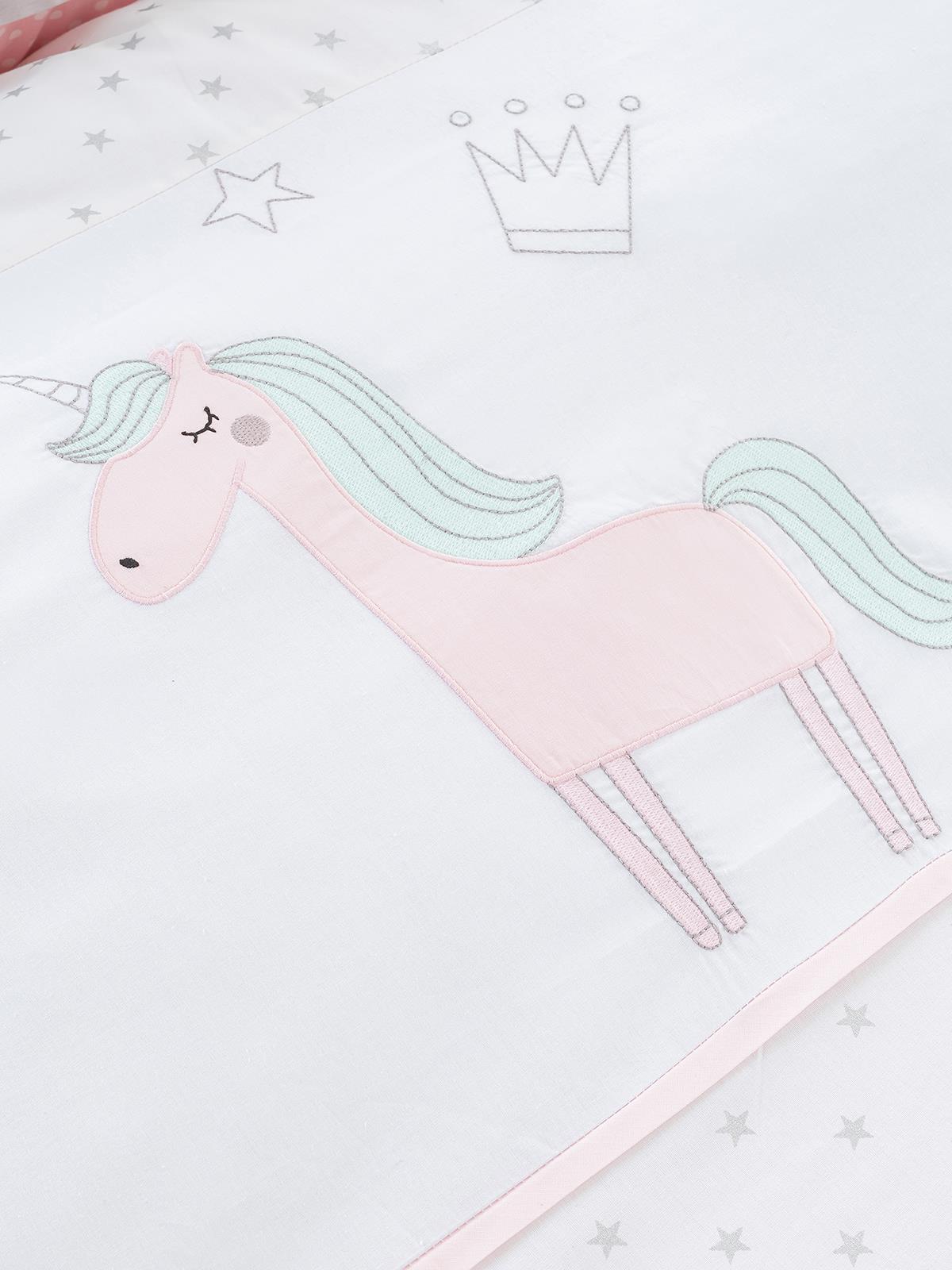 Tiffany Unicorn Tek Kişilik Yatak Örtüsü 160X220 cm