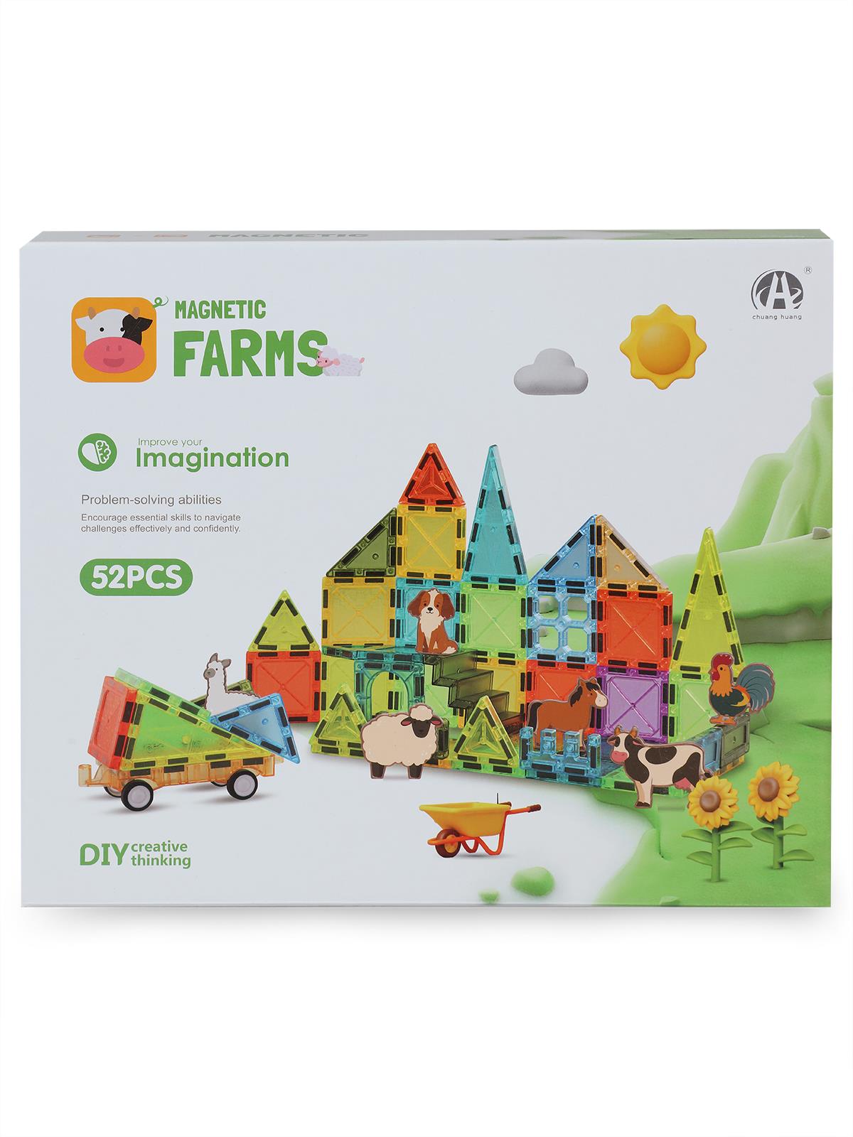 Magnetic Manyetik Bloklar 52 Parça 5.5CM