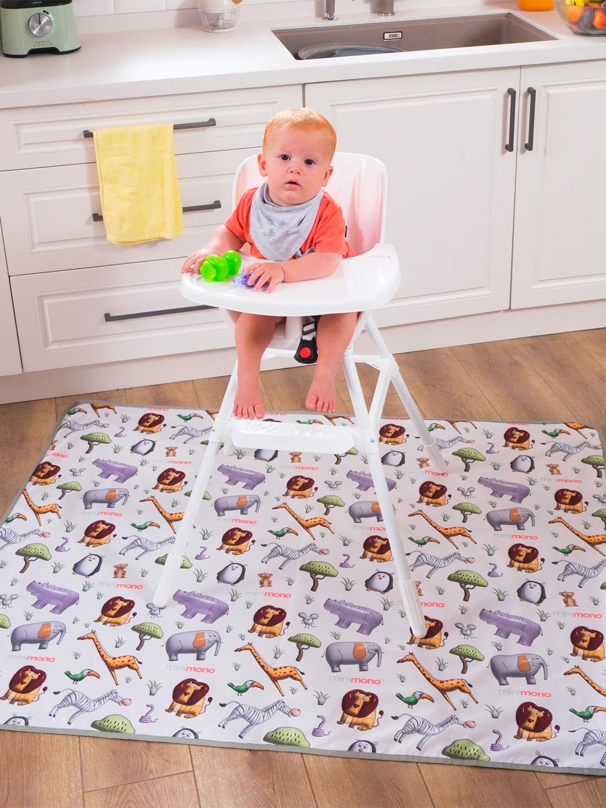 Minimono Mama Sandalyesi Altı ve Aktivite Bakım Örtüsü 145x120cm