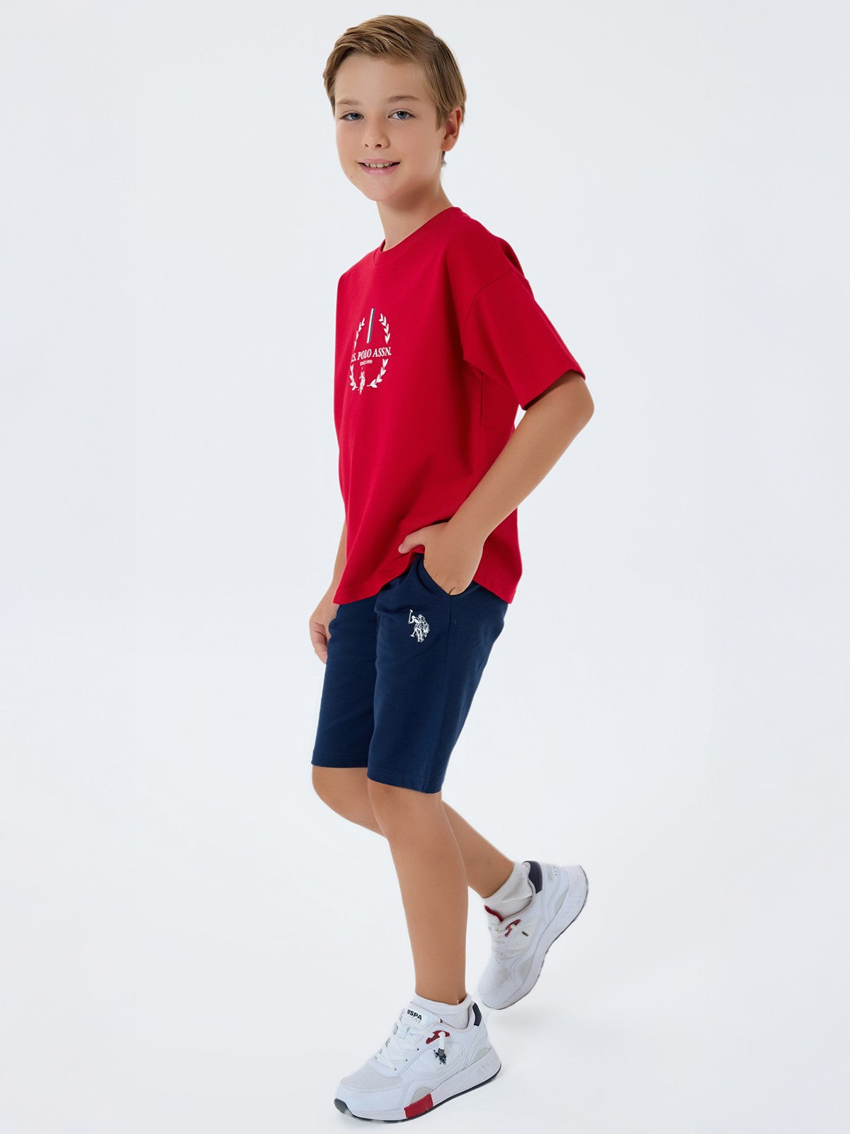 U.S. Polo Assn Kids 4-7 Yaş Takım - Kırmızı