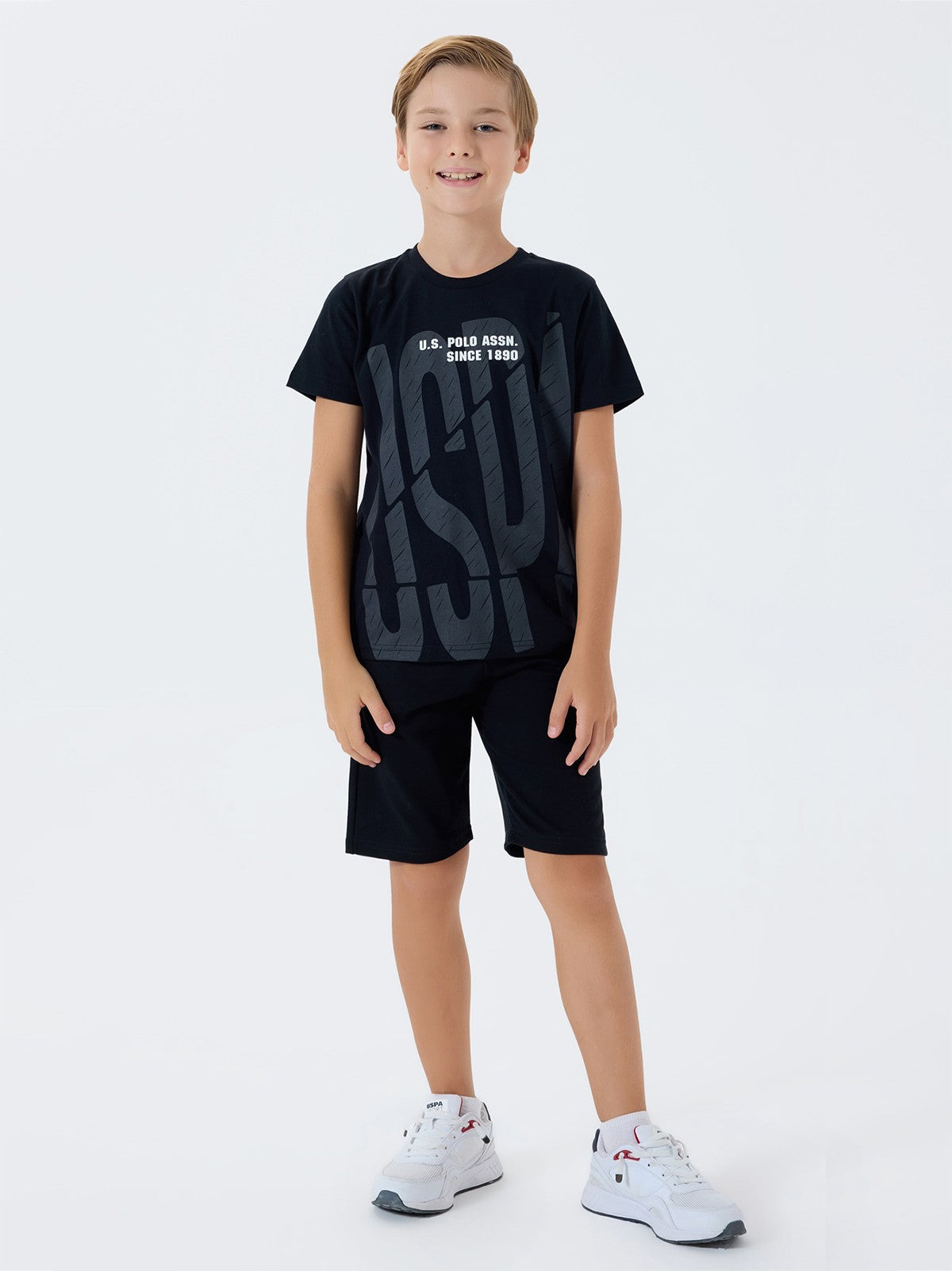 U.S. Polo Assn Kids 4-7 Yaş Takım - Siyah