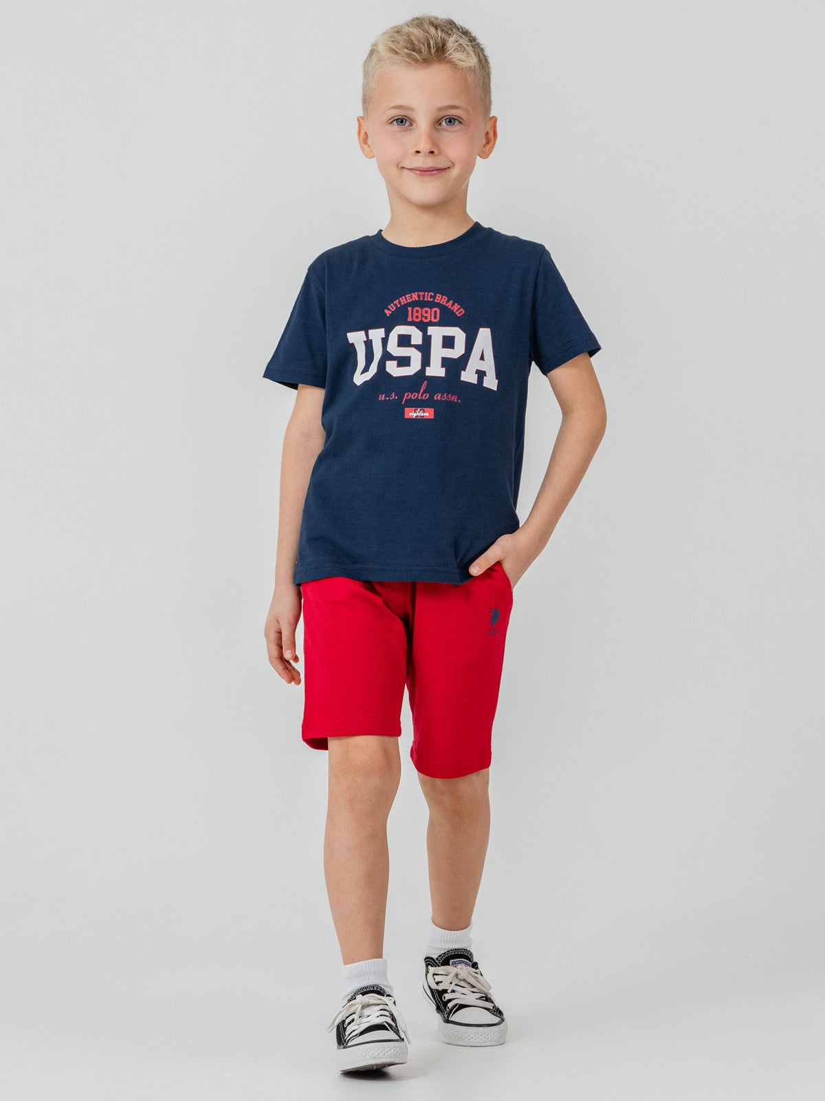 U.S. Polo Assn Kids 4-7 Yaş Takım - Mavi