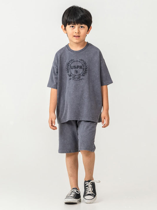 U.S. Polo Assn Kids 4-7 Yaş Takım - Gri