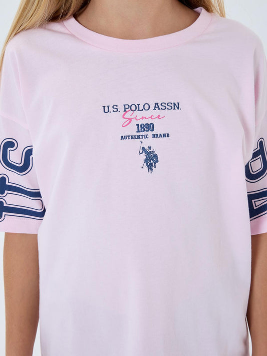 U.S. Polo Assn Kids 9-14 Yaş Takım - Pembe