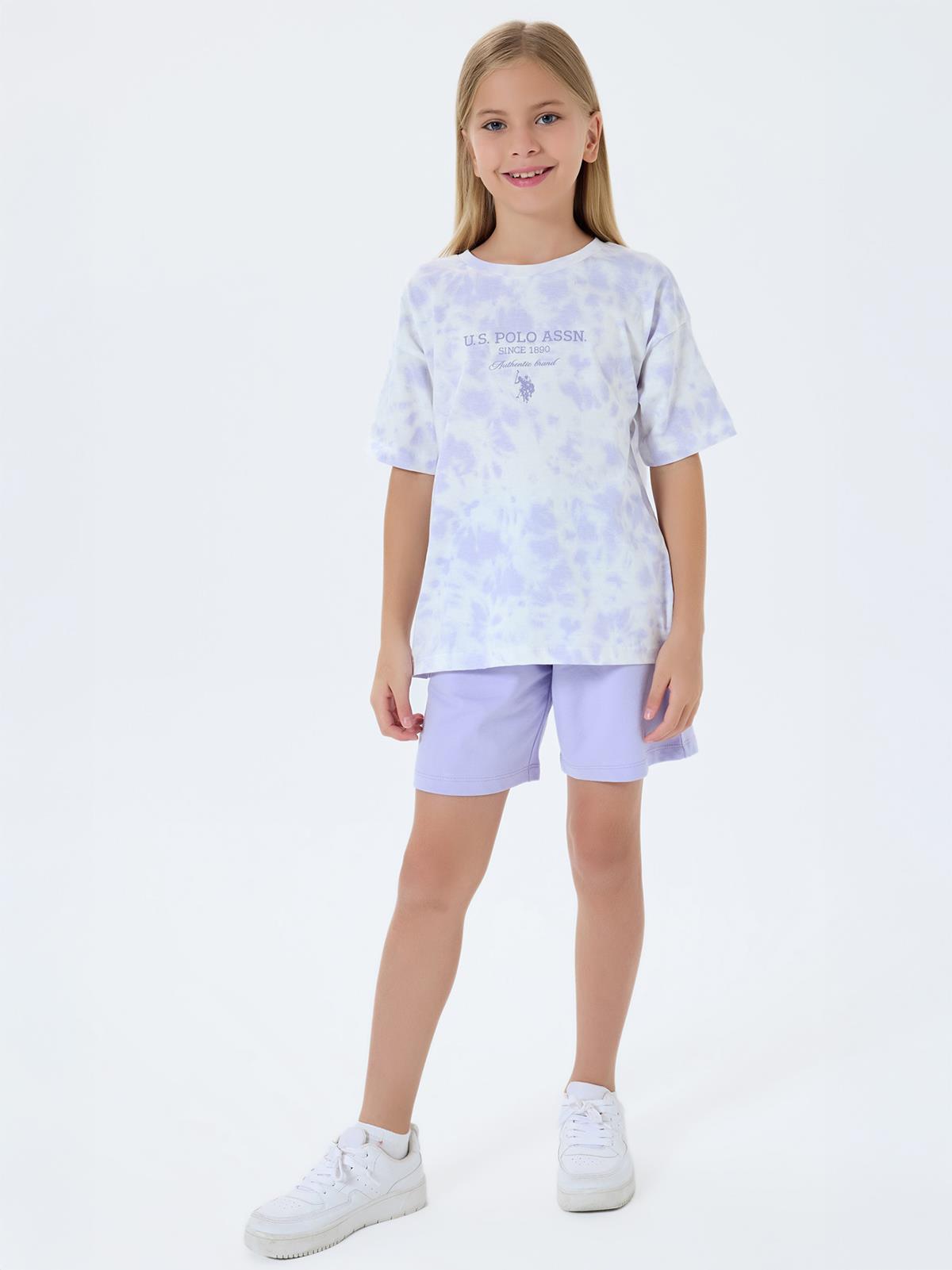 U.S. Polo Assn Kids 9-14 Yaş Takım - Lila