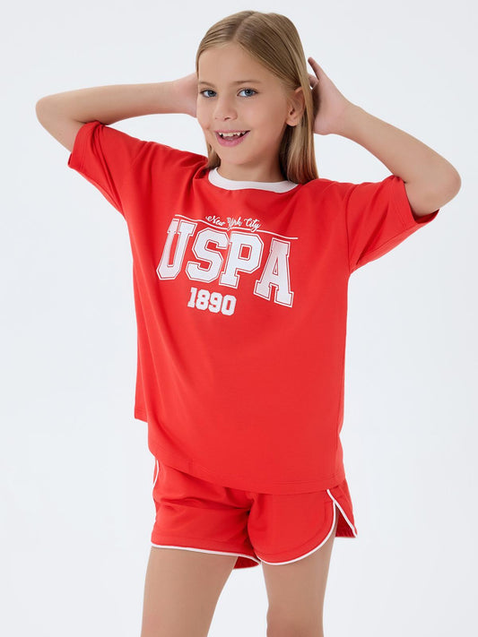 U.S. Polo Assn Kids 4-7 Yaş Takım - Kırmızı