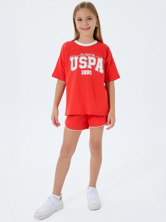 U.S. Polo Assn Kids 4-7 Yaş Takım - Kırmızı