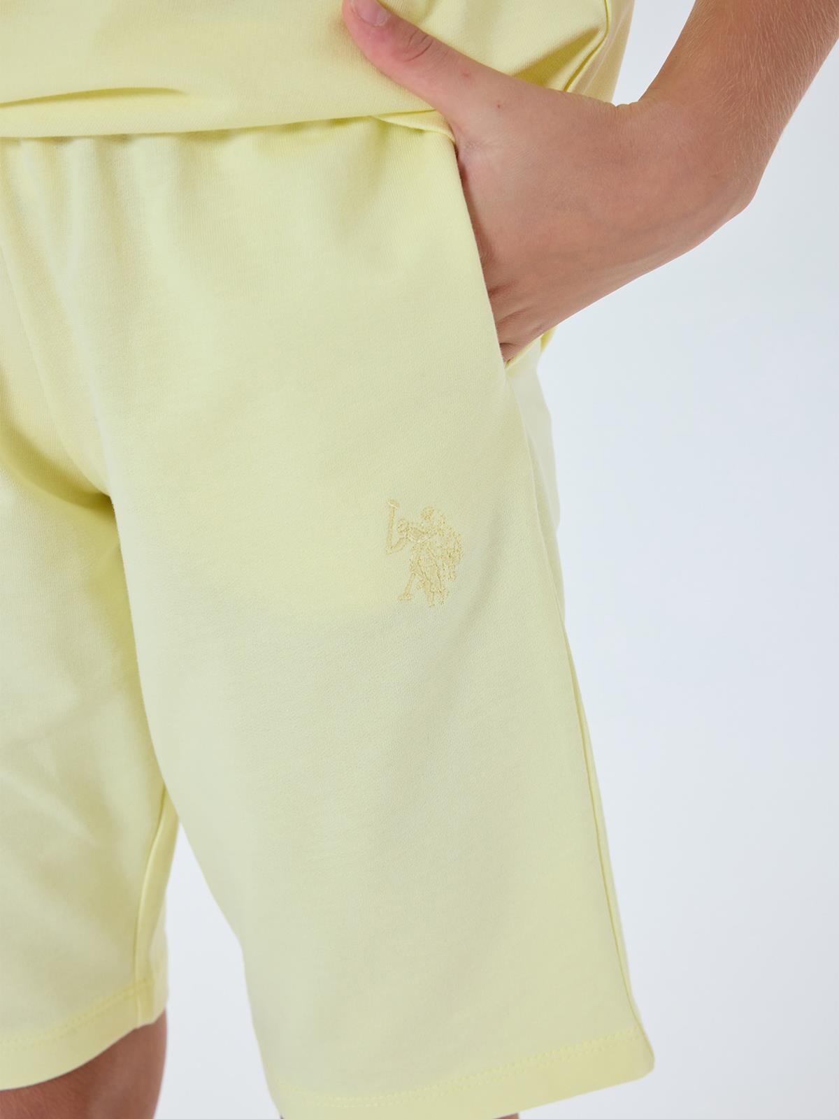 U.S. Polo Assn Kids 4-7 Yaş Takım - Sarı