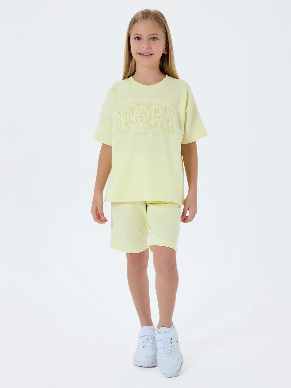 U.S. Polo Assn Kids 4-7 Yaş Takım - Sarı