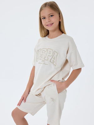 U.S. Polo Assn Kids 9-14 Yaş Takım - Bej