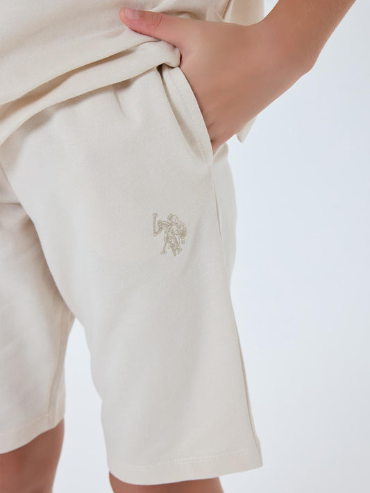 U.S. Polo Assn Kids 4-7 Yaş Takım - Bej