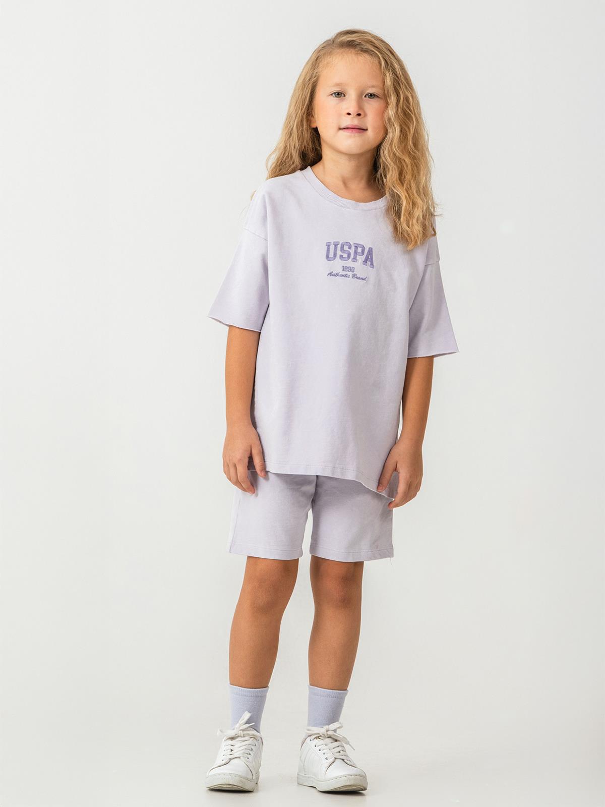 U.S. Polo Assn Kids 4-7 Yaş Takım - Lila