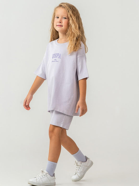 U.S. Polo Assn Kids 9-14 Yaş Takım - Lila