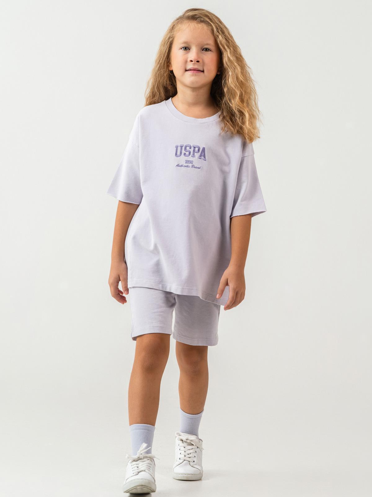 U.S. Polo Assn Kids 4-7 Yaş Takım - Lila
