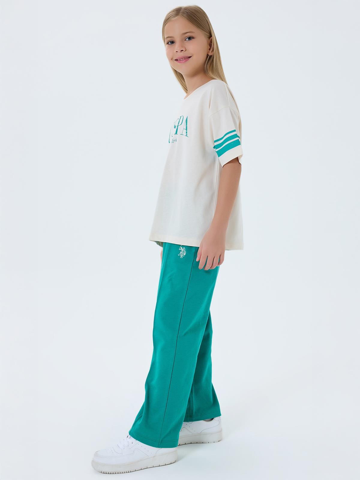 U.S. Polo Assn Kids 9-14 Yaş Takım - Bej