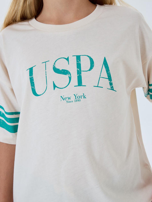 U.S. Polo Assn Kids 9-14 Yaş Takım - Bej