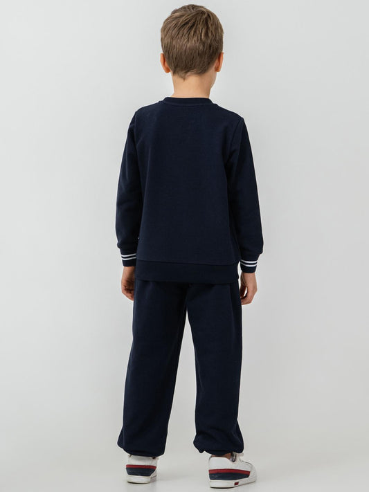 U.S. Polo Assn Kids Eşofman Takımı | 3 İp Şardonsuz -3 İp Şardonsuz | Okul Kreş ve Günlük Kullanım - Lacivert