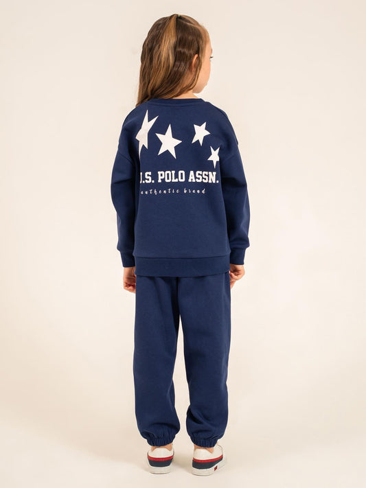 U.S. Polo Assn Kids Eşofman Takımı | 3 İp-3 İp Uzun Kol Bisiklet Yaka | Okul Kreş ve Günlük Kullanım - Lacivert