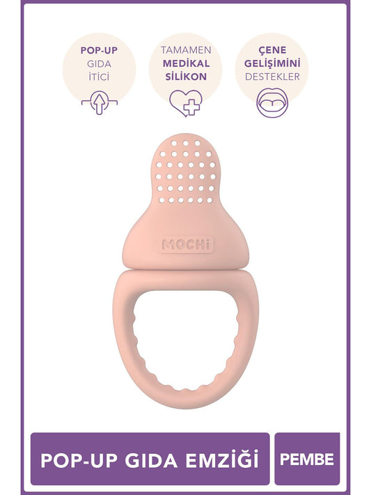 Mochi Pop-Up Gıda Emziği - Pembe
