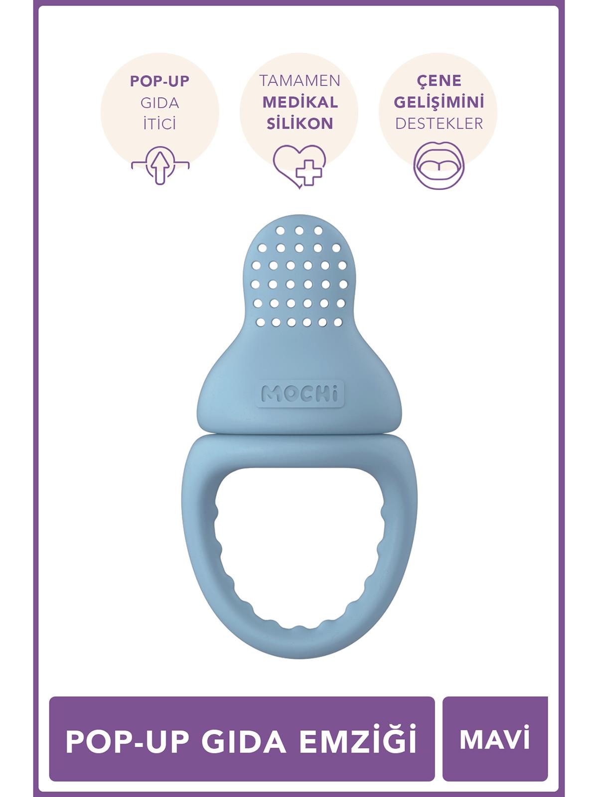 Mochi Pop-Up Gıda Emziği - Mavi