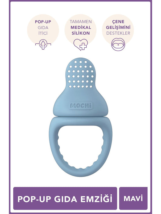 Mochi Pop-Up Gıda Emziği - Mavi