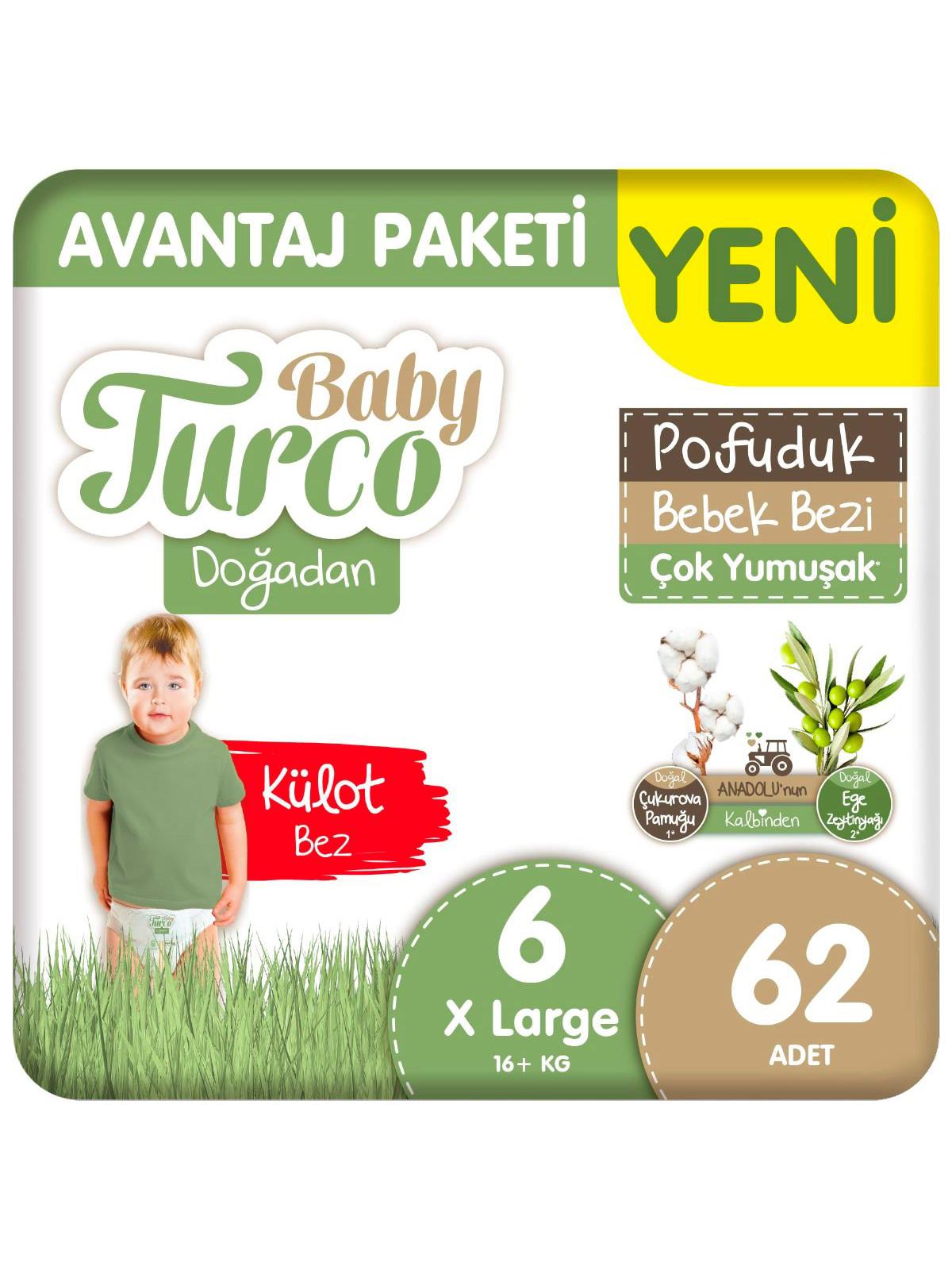 Baby Turco Doğa Knl Avantaj Külot Xl 62 Adet