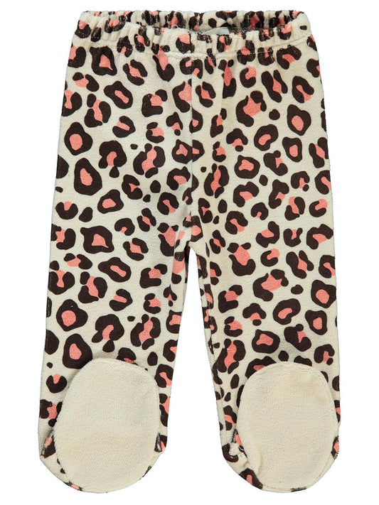 Civil Baby Leopar Empirme Baskılı 1-6 Ay Tek Alt Bebe - Fil Dişi