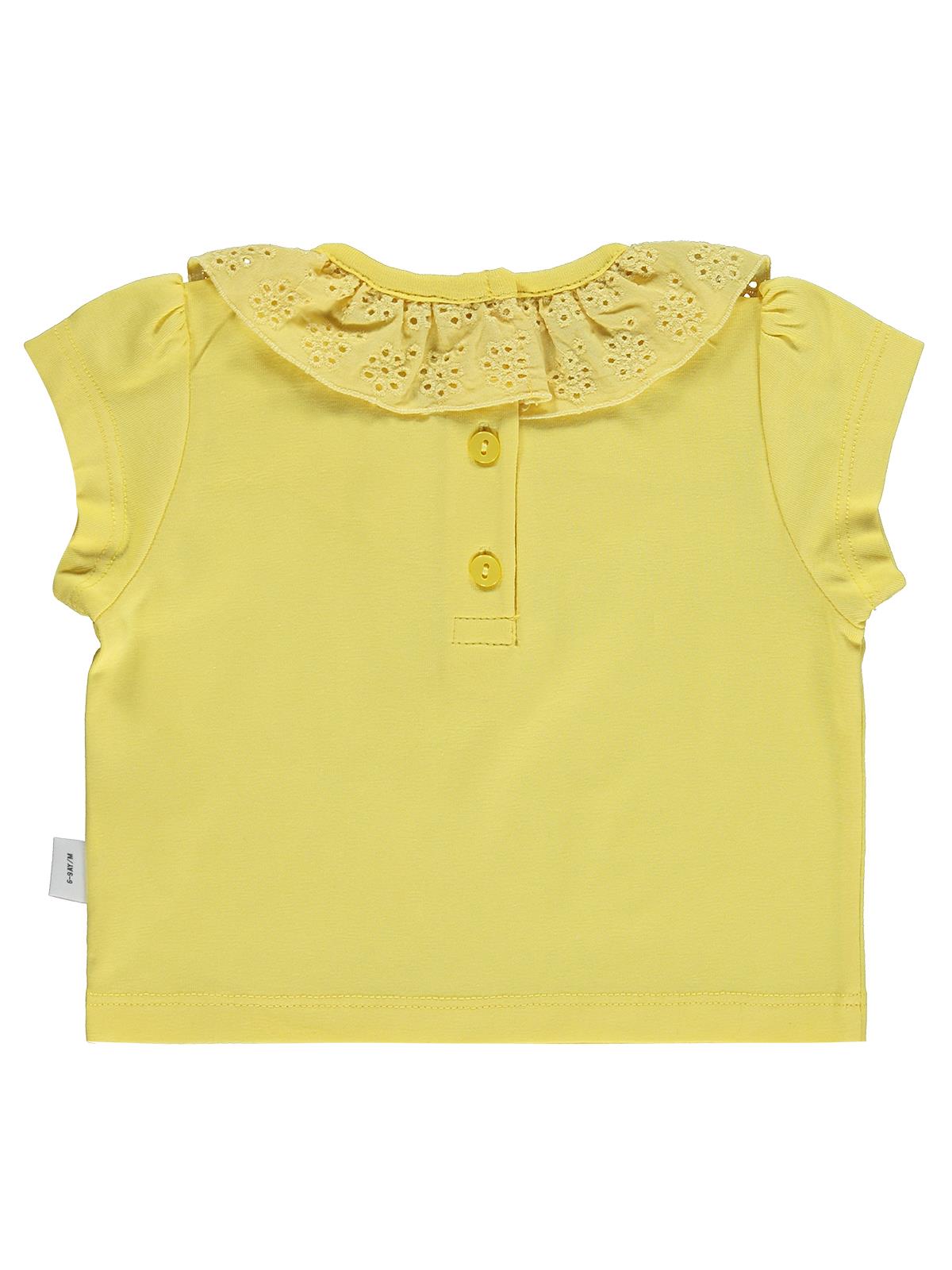Civil Baby Yaka Brodeli 6-18 Ay Tişört - Sarı