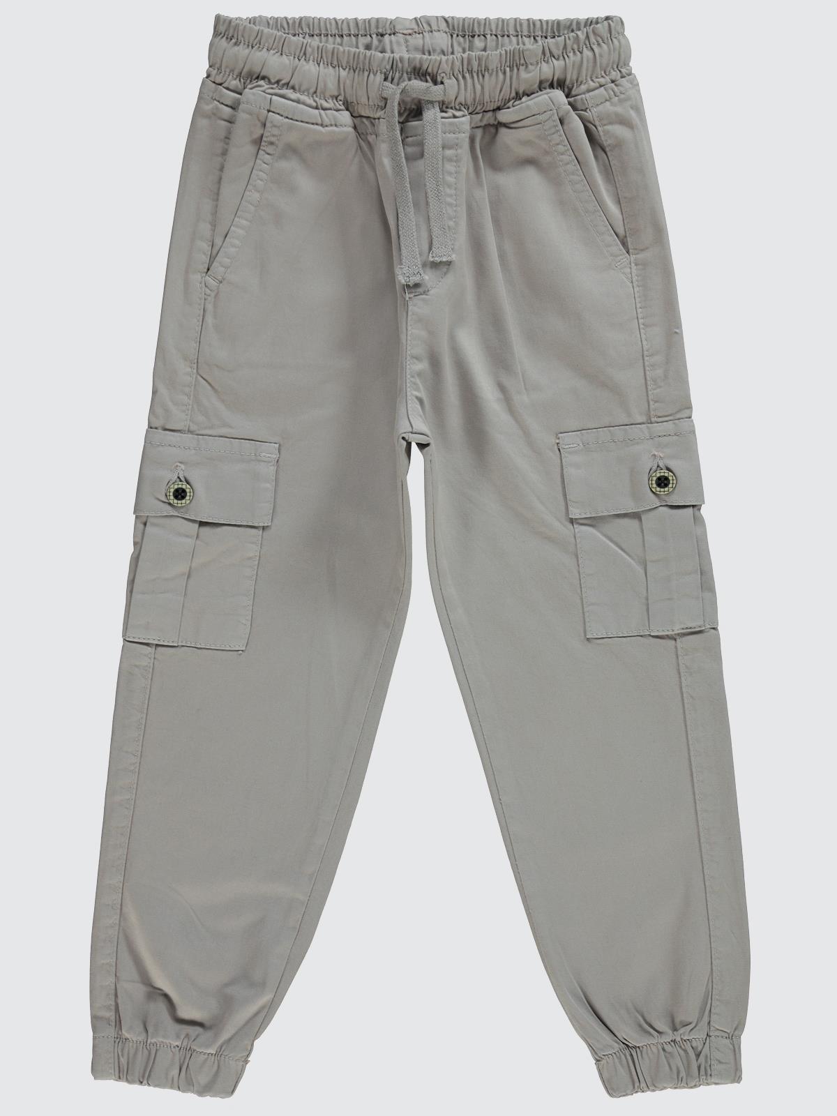 Civil Boys Bel Paça Lastikli Kargo Cepli 10-13 Yaş Pantolon - Gri