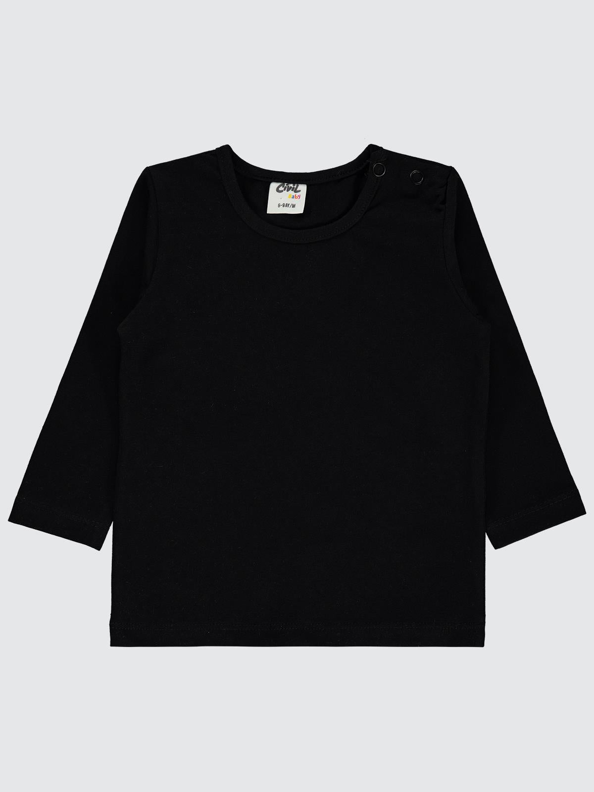Civil Baby Basic 6-18 Ay Sweatshirt - Siyah