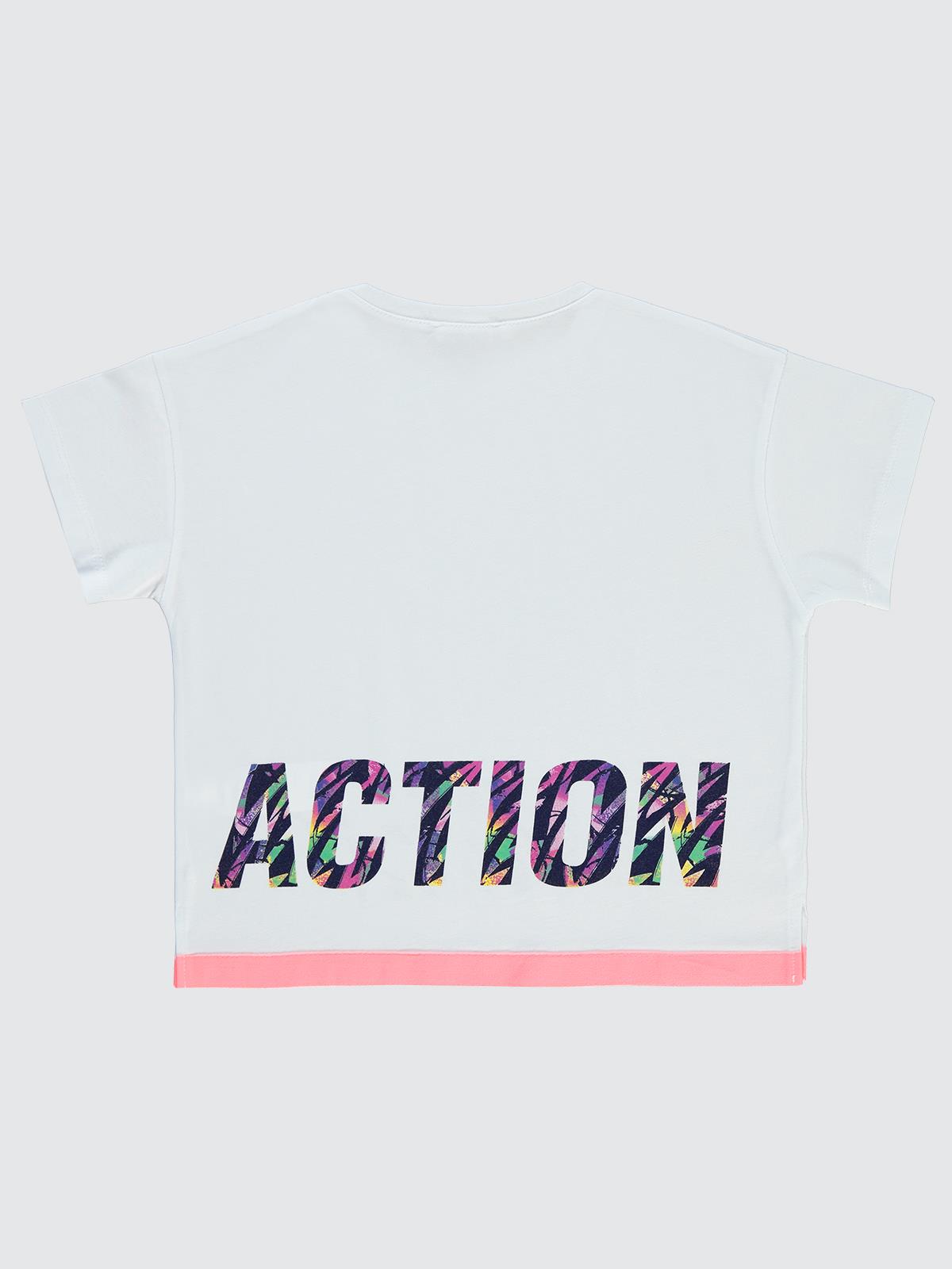 Civil Girls Time For Action 10-13 Yaş Tişört - Beyaz
