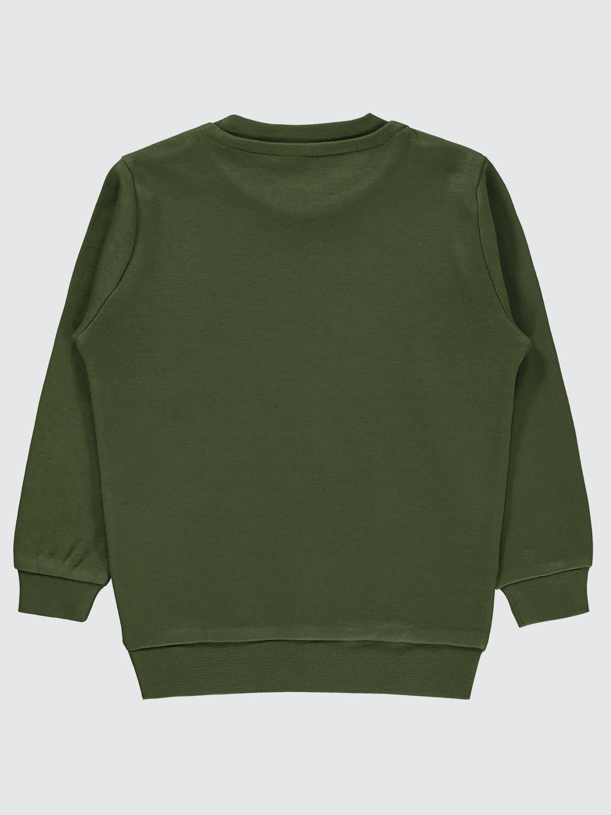 Civil Boys Köpek Baskılı 2-5 Yaş Sweatshirt - Hardal