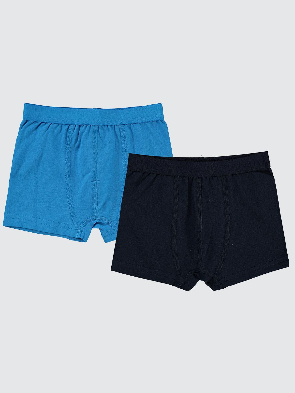 Civil Boys  Basic 2-10 Yaş 2'li Boxer Set - Mavi