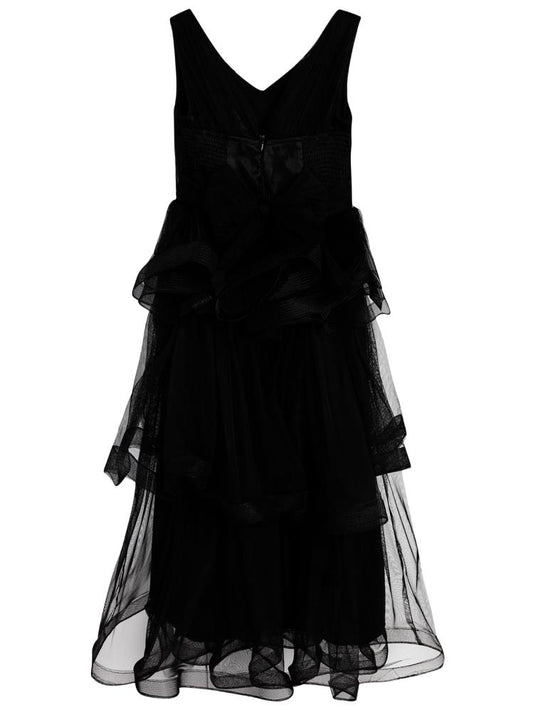 Civil Girls Verev Robalı 6-14 Yaş Abiye - Siyah
