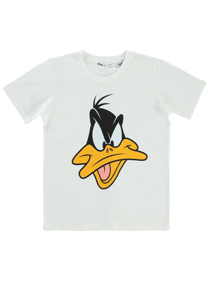 Looney Tunes Baskılı 10-13 Yaş Tişört - Ekru