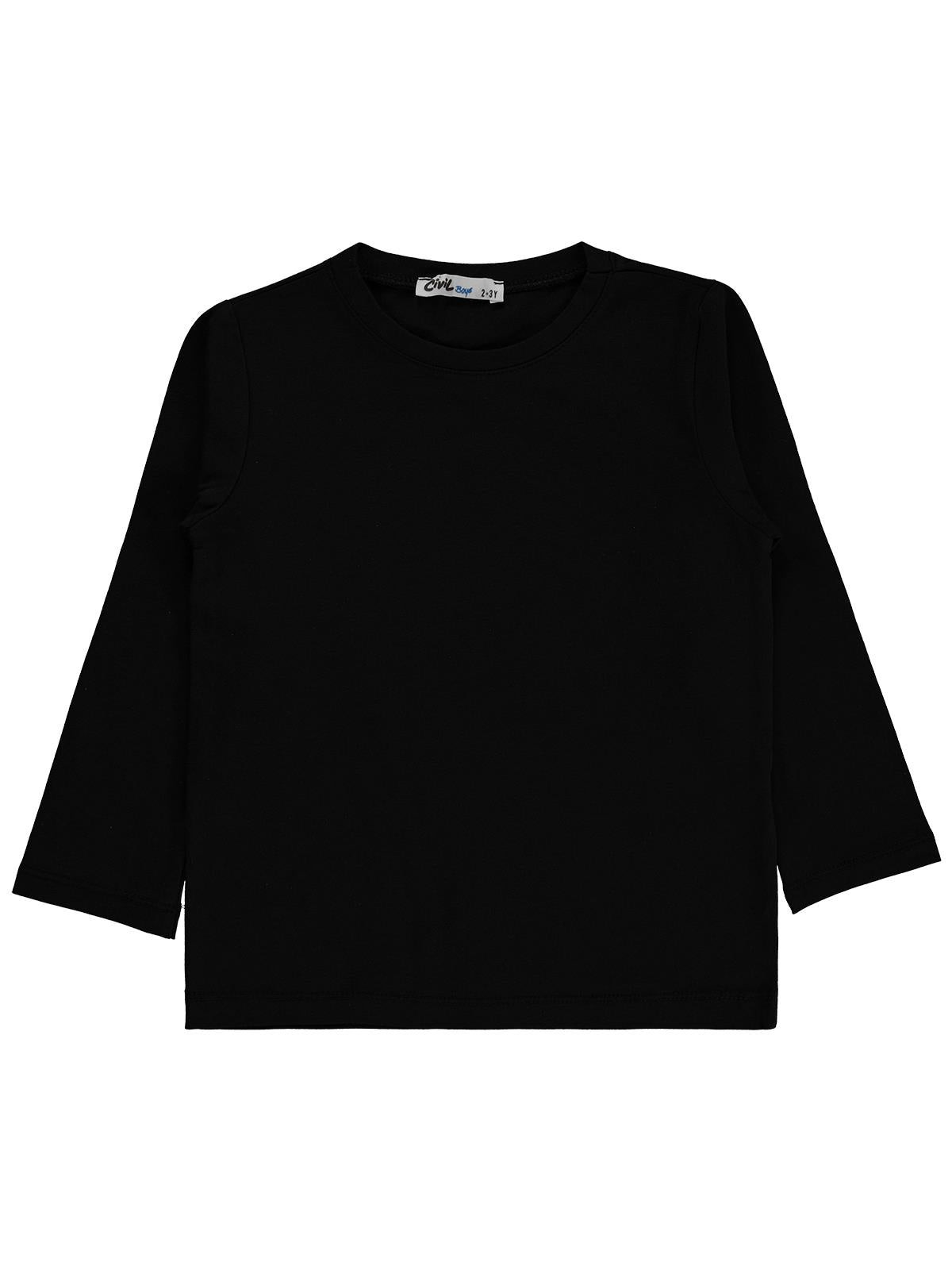 Civil Boys Basic 2-5 Yaş Sweatshirt - Siyah