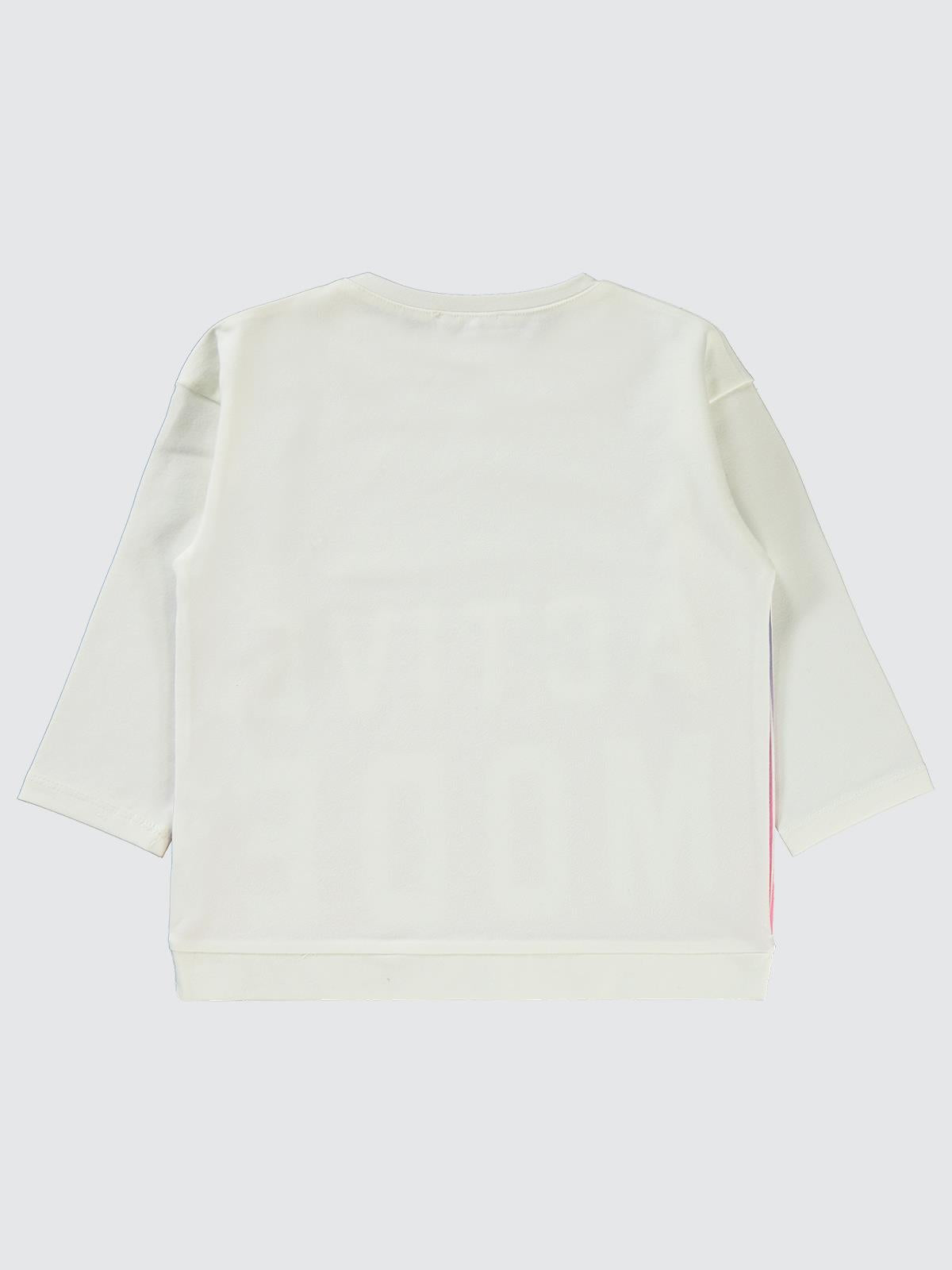 Civil Girls Active Mode Baskılı 2-5 Yaş Sweatshirt - Beyaz