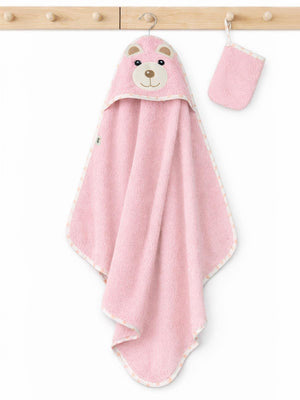 Civil Baby Ayıcık Nakışlı Havlu - Pembe
